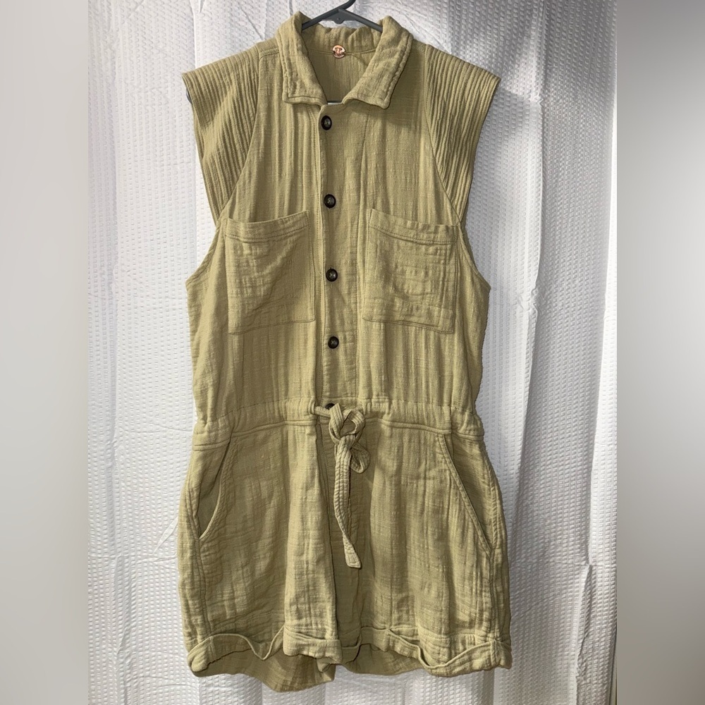 Free People One Kalahari Coverall Textured Romper Women’s Size S
